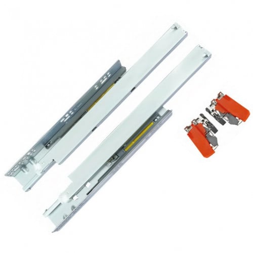 Soft close concealed slide