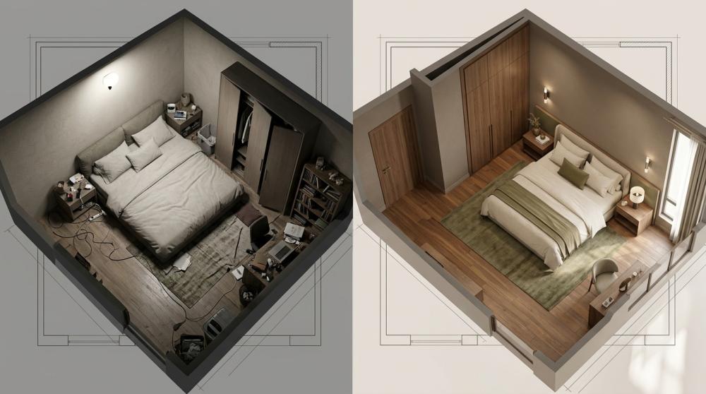 أخطاء تصميم غرفة النوم