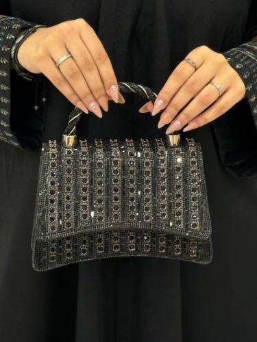 حقيبة سهرة تشيونغسام أنيقة، حقيبة يد فاخرة مطوية ل...