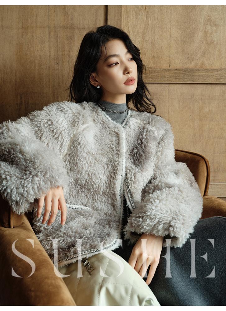 جاكت نسائي فرو رمادي