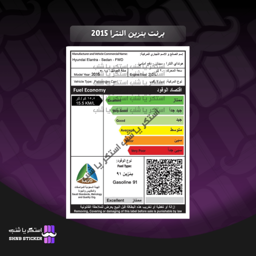 برنت بنزين النترا 2015