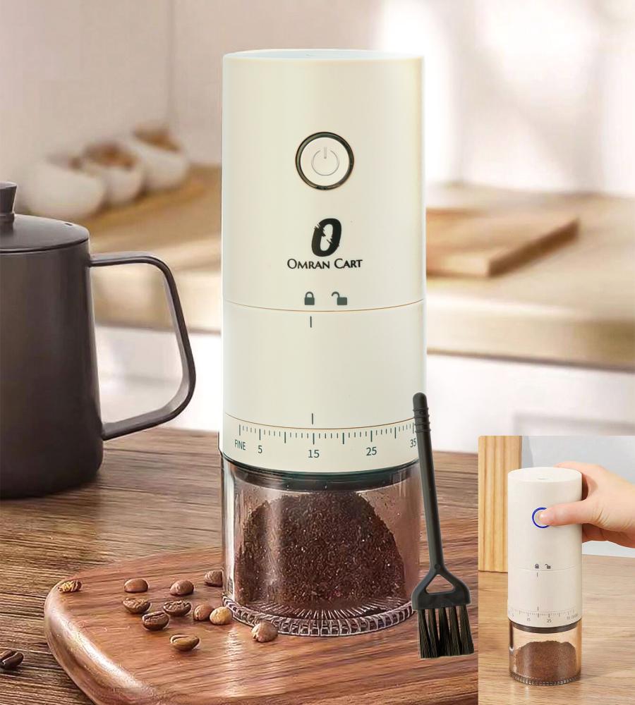 Electric Coffee Grinder Portable USB Charging 38-Level Adjustable