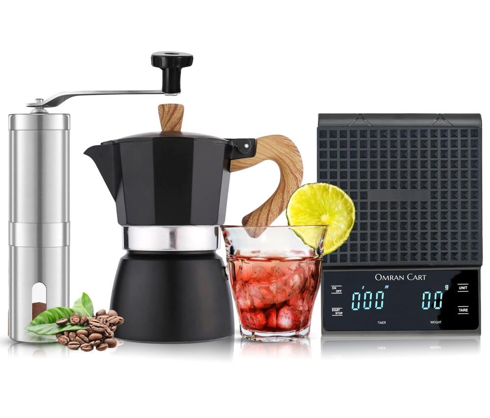 Omran Cart Moka pot 300ml Coffee set Espresso coffee Maker