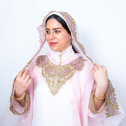 طقم زبون وردي