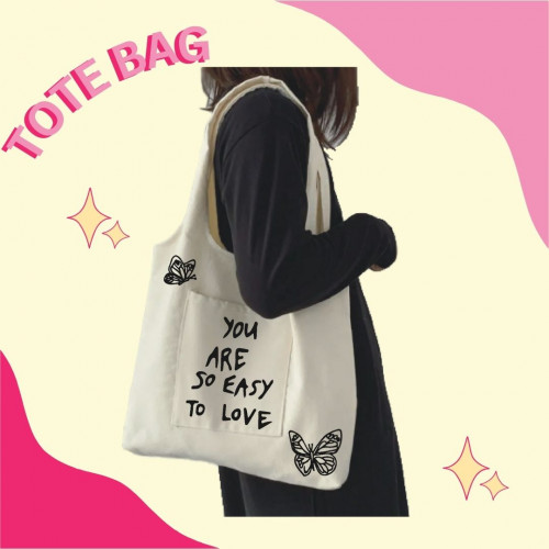 Tote bag with Pocket! حسب الطلب