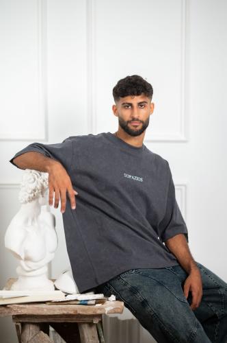 Washed grey oversized t-shirt