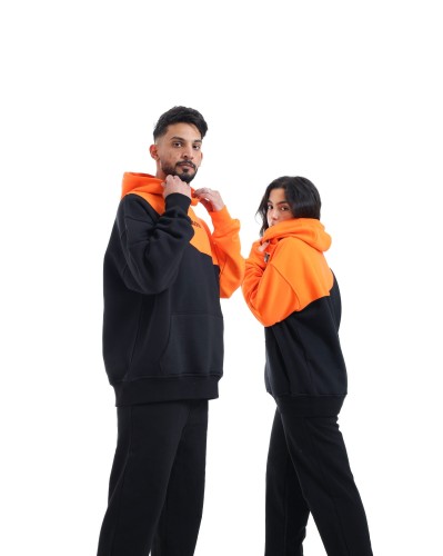 Black-Orange Hoodie