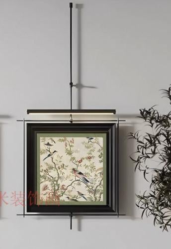 لوحه جداريه مع اضاءة ليد 108*53cm