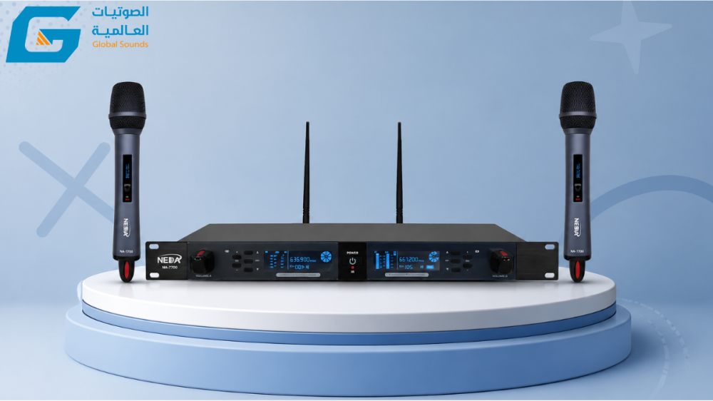 ميكروفون NEDA NA-7700 اللاسلكي – أداء احترافي وصوت نقي للمساجد والقاعات والفعاليات