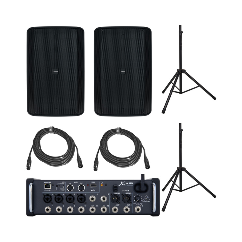 حزمة Behringer X AIR XR12 + Syrincs D115SP – نظام صوتي متكامل للعروض الحية والمؤتمرات