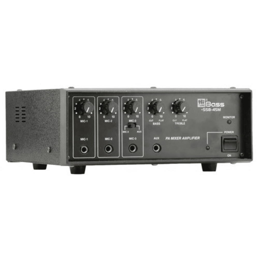 امبليفير Boss مضخم صوت 45 وات إحترافي قناتين SSB_45M AMPLIFIER BASS