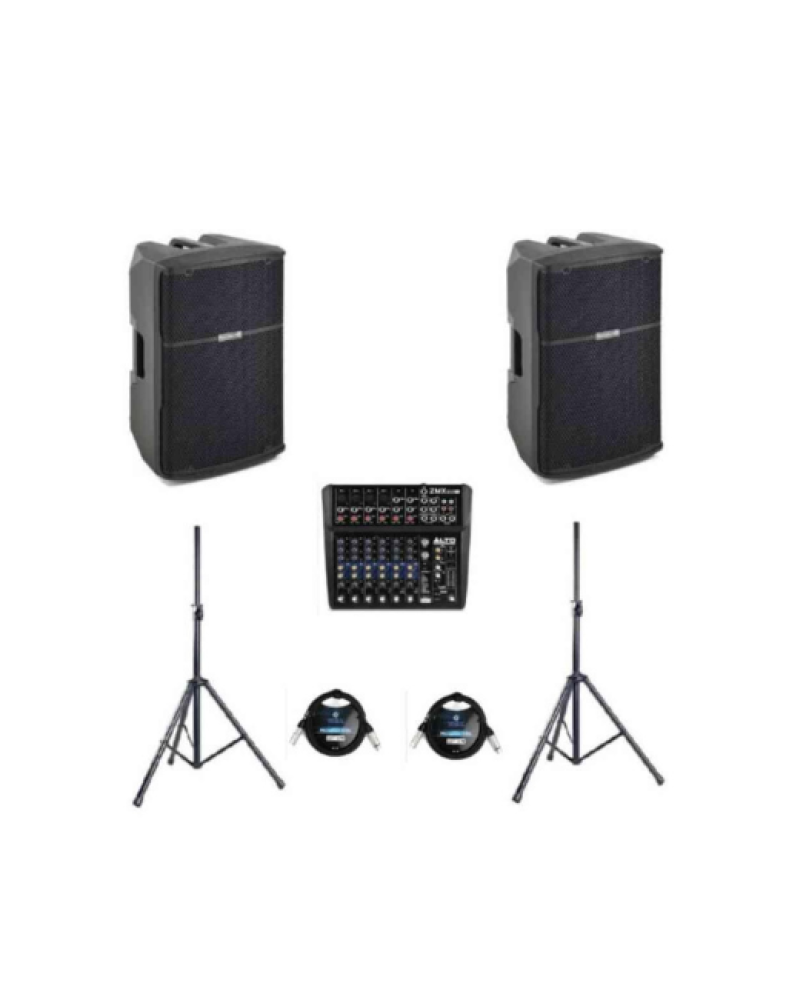 زوج سماعات كبيره مونتاربو باور B-110 مع ميكسر ألتو Live-802 - نظام صوتي متكامل