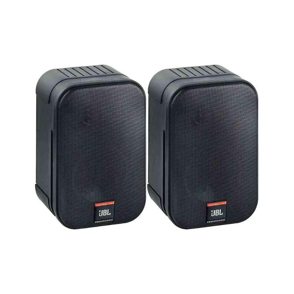 زوج سماعات JBL Control 1Pro جدارية بخطين مع حوامل حائط – أداء صوتي احترافي ومظهر أنيق