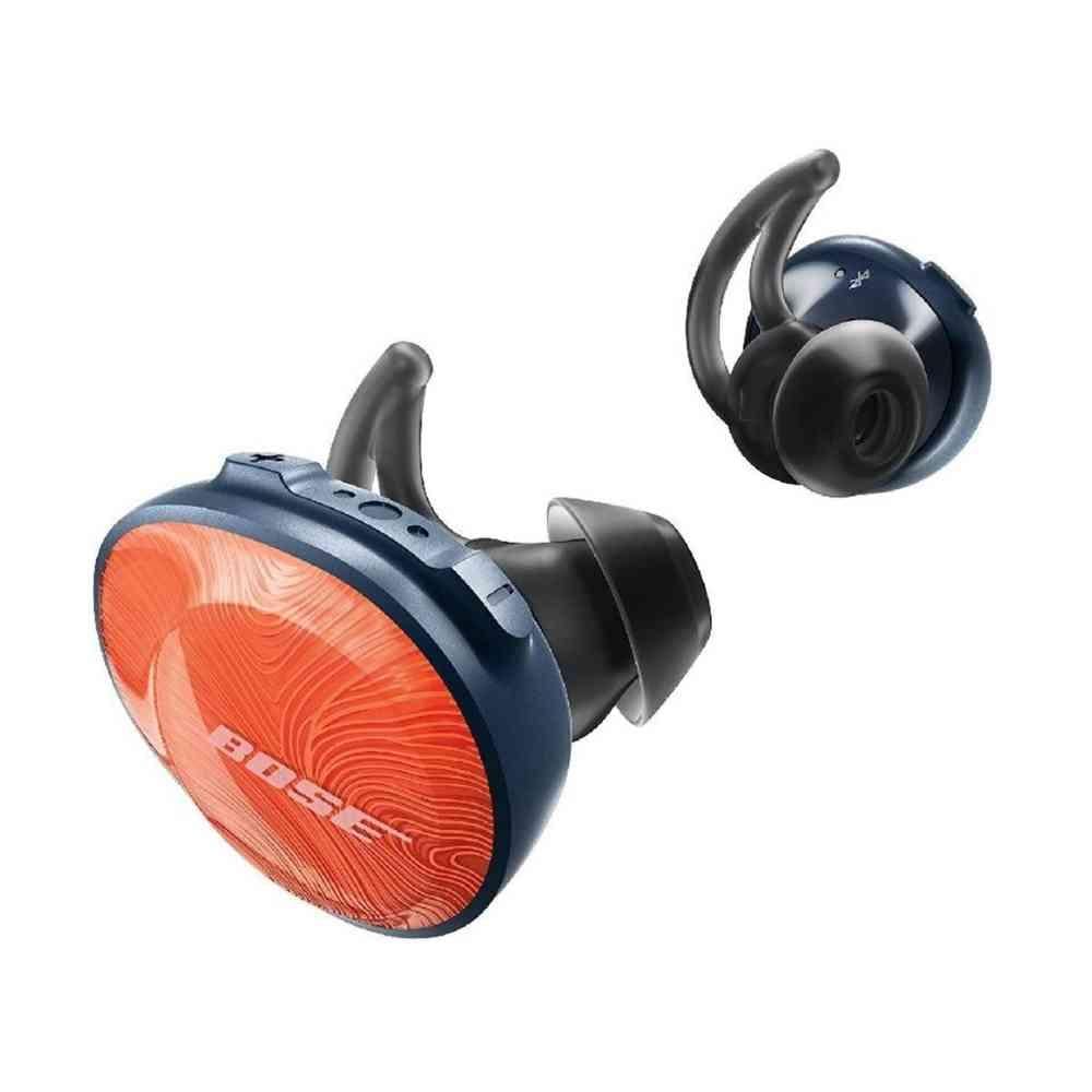 سماعات Bose SoundSport Free اللاسلكية – تصميم رياضي جذاب بلون برتقالي وأزرق بحري