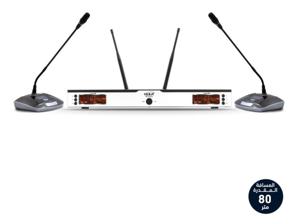 ميكرفون لاسلكي مكتبي يو اتش اف UHF Wireless conference microphone NA-2000D
