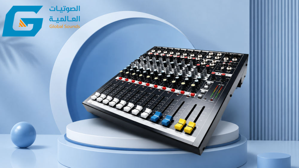 Soundcraft EPM8-EU – ميكسر صوت تناظري احترافي بـ 8 قنوات لأداء صوتي استثنائي