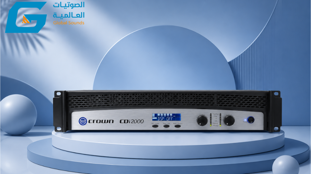 Crown CDi 2000 – مضخم صوت احترافي بتقنية DriveCore™ لأداء قوي وثابت في الأنظمة الصوتية