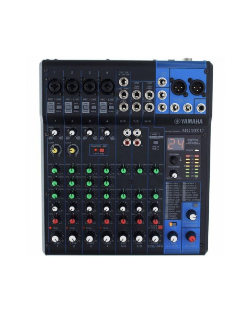 Yamaha 10-input MG-10XU mixer