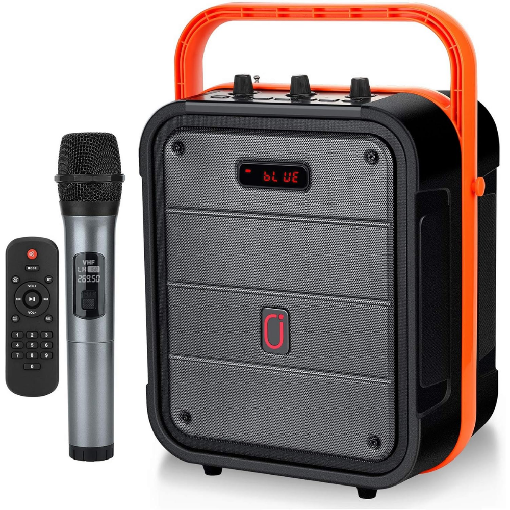 جهاز الكاريوكي JYX – مكبر صوت محمول بلوتوث مع مايكروفون JYX Karaoke Machine Karaoke Speaker with Microphone
