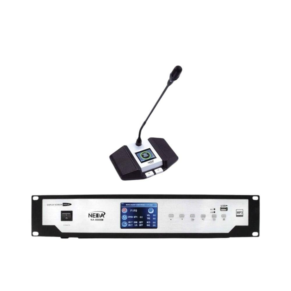 نظام اجتماعات لاسلكي احترافي NA-8008 – مثالي للمؤتمرات والاجتماعات الكبيرة