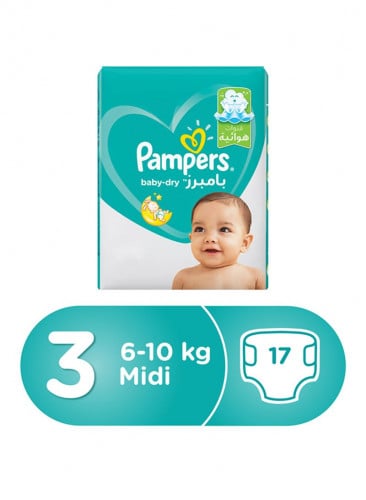 بامبرز رقم 3 علبه صغيره 6*17