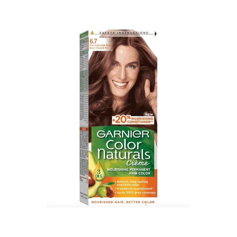 صبغة غارنييه بني شكولاته نقي 6.7 كولر ناتشورالز