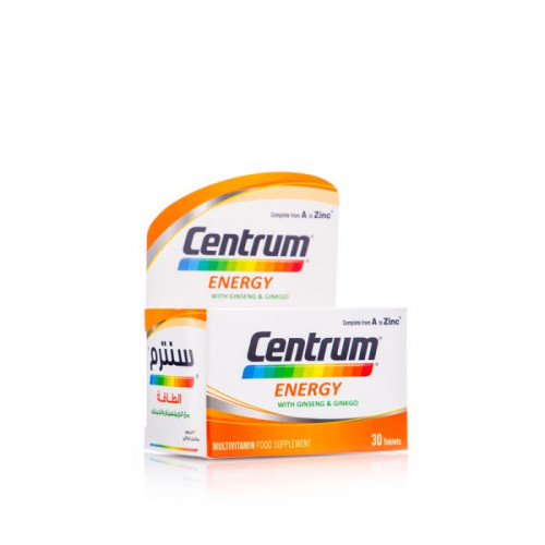 سنترام طاقة مع جينسينج 30 قرص