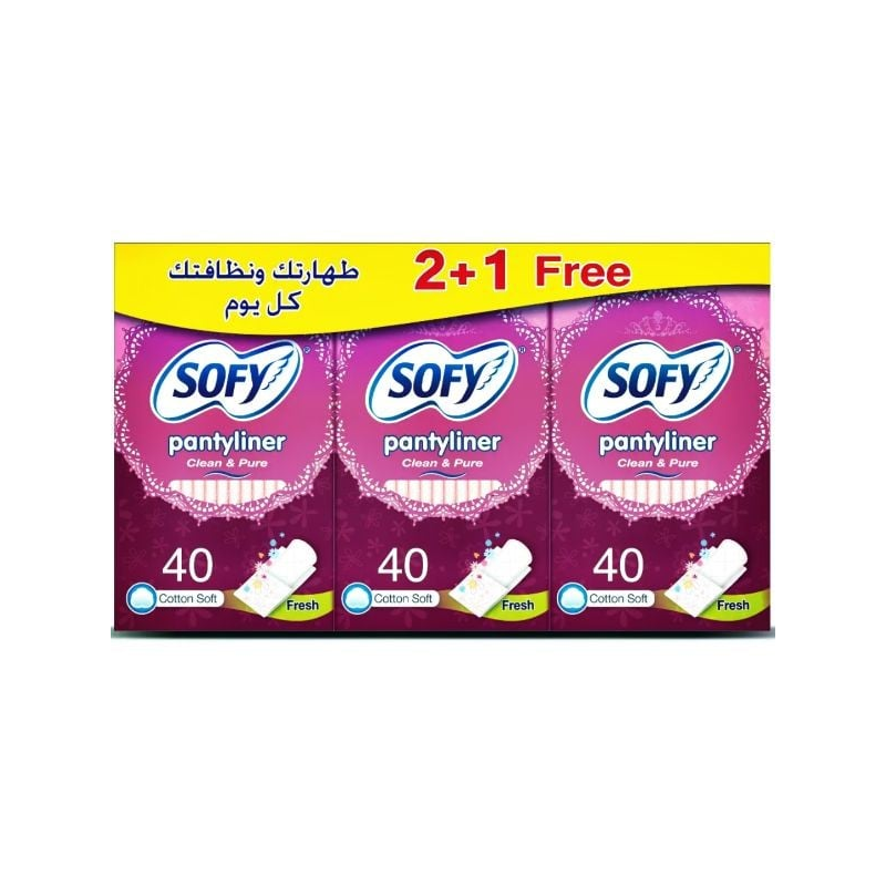 سوفي - فوط يومية كلين اند بيور - منعش - 120 فوطة