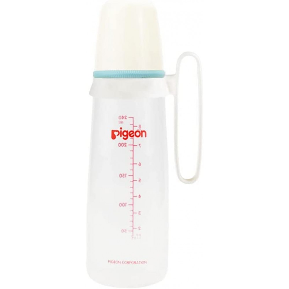 بيجون رضّاعة بلاستيك ذات رقبة رفيعة خالية من مادة ( بي دي ار) بمقبض 240 مل