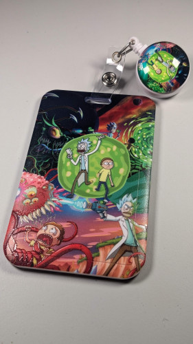 حامل بطاقة (badge holder ) ريك اند مورتي.