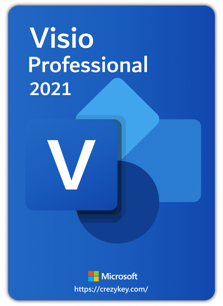 Microsoft Visio Professional 2021 (最新 永続版) |オンラインコード版| Windows11、10 | PC2台