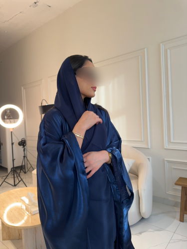 Oversized Navy Blue Abaya