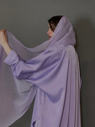 Purple Flared Abaya