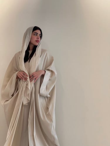 Beige Oversized Abaya