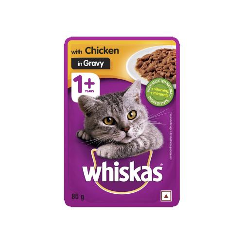 Whiskas Natvoer voor volwassen katten, vogelkeuze in gelei (13 x 4 zakjes x 85 g Whiskas Natvoer voor volwassen katten, vogelkeuze in gelei (13 x 4 zakjes x 85 g