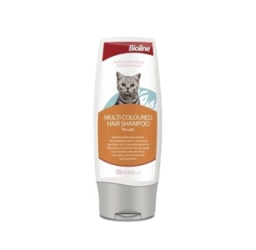 Bioline MULTI COLOURED HAIR SHAMPOO for cats 200 Ml Elite1Life