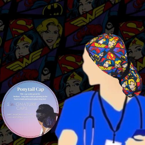 Women superheroes Surgical cap