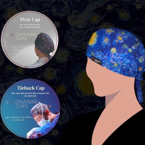 Starry Night Surgical Cap