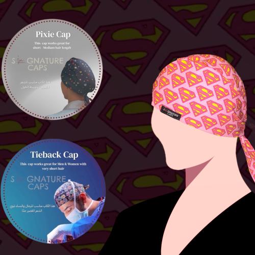 Surgical cap Superwomen “قبعة جراحية"