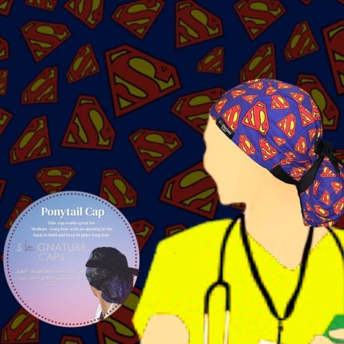 Surgical cap Superman “قبعة جراحية"