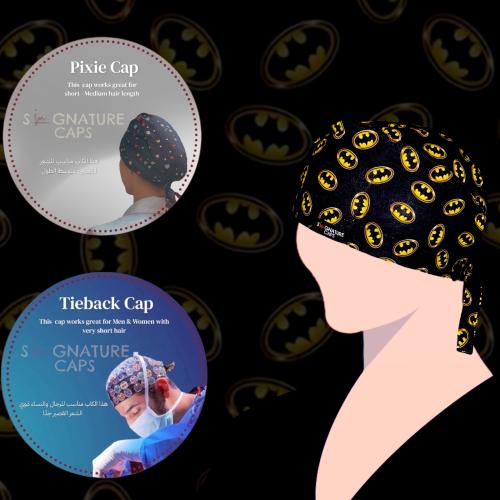 Surgical Cap Batman logo "قبعة جراحية"