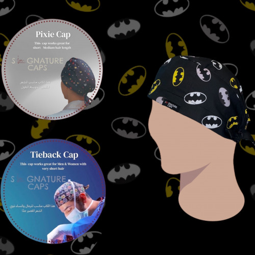 Surgical Cap Batman logo "قبعة جراحية"