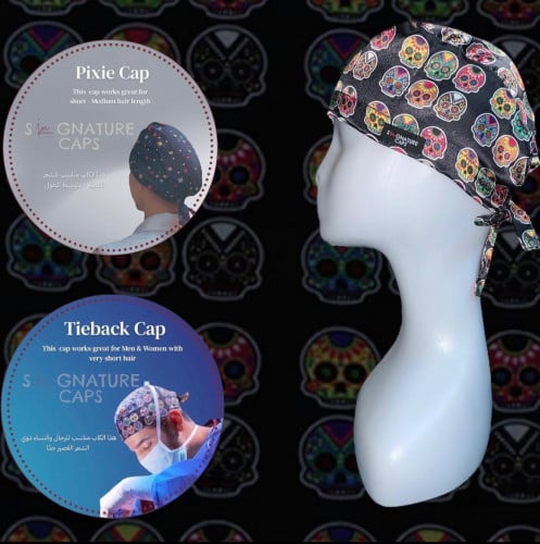 Colored skulls Surgical Cap