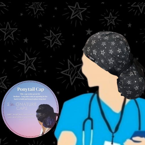 Surgical cap - قبعة جراحية Stars