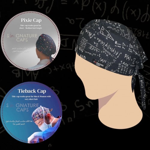 Physics formula Surgical cap