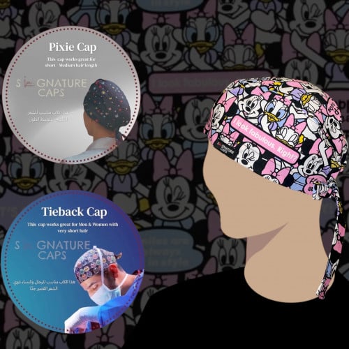 Minnie Mouse& Daisy duck Surgical Cap