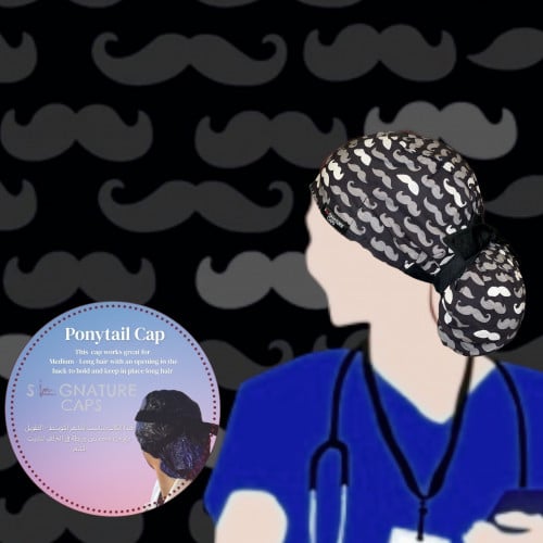 Surgical cap - قبعة جراحية Mustache