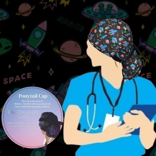 Surgical Cap Space Aliens “قبعة جراحة"