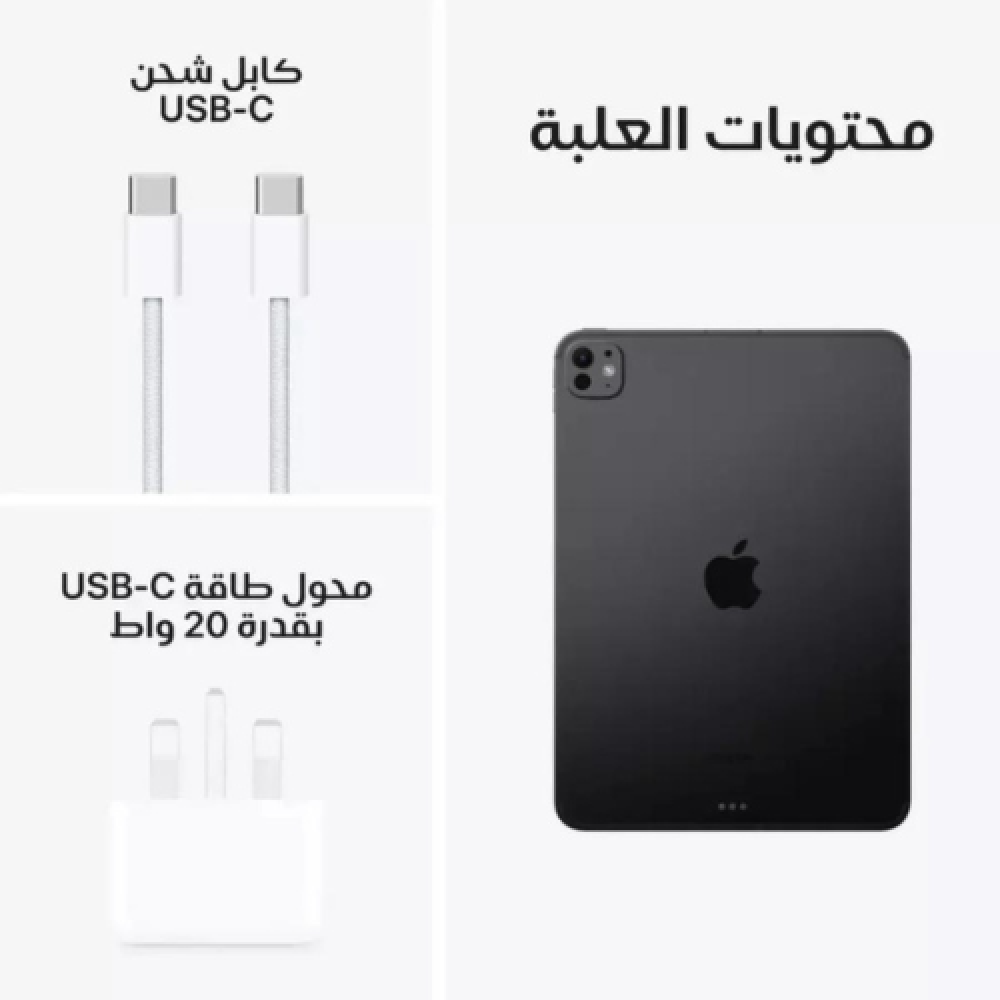 ابل  ايباد برو 11 انش واي فاي بدون شريحة بسعة 256 جيجا M4