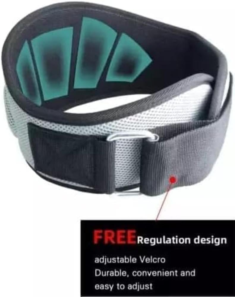 حزام رفع الأثقال ALCOACH للرجال والنساء - 6 بوصات لدعم الظهر لرفع الأثقال بقفل تلقائي، ودعم الظهر للتمرين لرفع الأثقال واللياقة البدنية والتدريب المتقاطع ورفع الأثقال رمادي